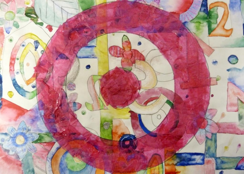 Shannon Theis- Gold- Mixed Media